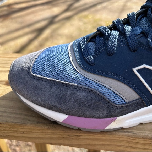 New Balance Blue Purple Indigo Retro Athletic Sneakers 997H Women’s 10.5 - Picture 6 of 15